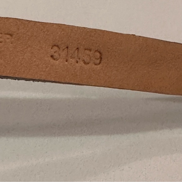 J. Crew Gray Suede Leather Sparkle Belt Womens S Studded Y2K 90s Thin Rivets - Picture 9 of 14